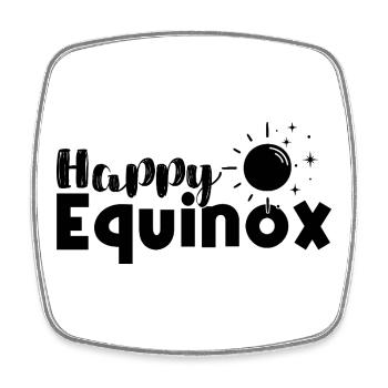 Joyeux équinoxe Bénédictions d’Ostara - Magnet carré - blanc - Devant