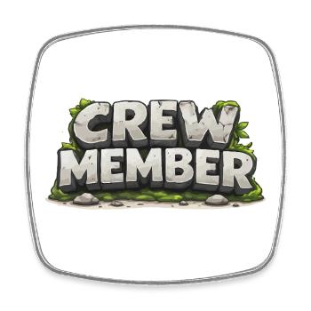 Membres de l’équipe - Magnet carré - blanc - Devant