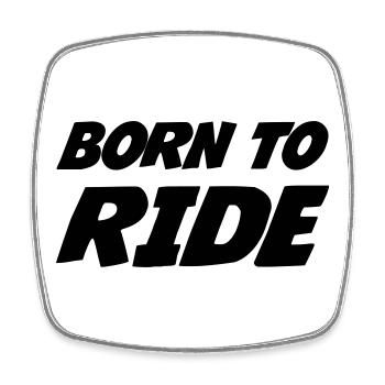 Born to Ride a Horse: Wild Design - Square fridge magnet - white - Front