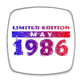 40e anniversaire Édition limitée 05/1986 - Magnet carré - blanc - Devant