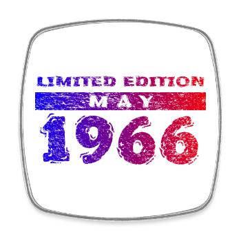 60e anniversaire Édition Limitée 05/1966 - Magnet carré - blanc - Devant
