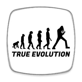 True evolution - Square fridge magnet - white - Front