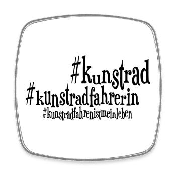 Kunstrad, Kunstradfahren, Hallenradsport - Viereckiger Kühlschrankmagnet - Weiß - Vorne
