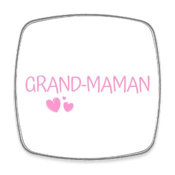 Promue Grand-Maman 2026 Cadeau Future Mamie - Magnet carré - blanc - Devant
