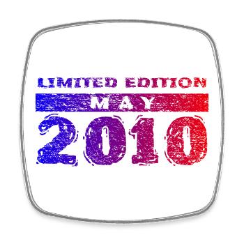 16th Birthday Limited Edition 05/2010 - Square fridge magnet - white - Front