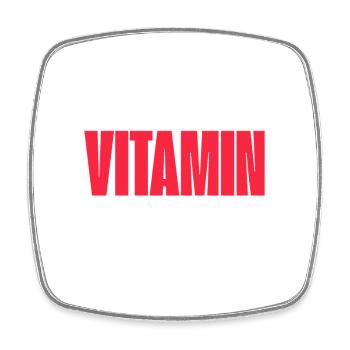 Vitamin Sea Addict Shirt - Viereckiger Kühlschrankmagnet - Weiß - Vorne