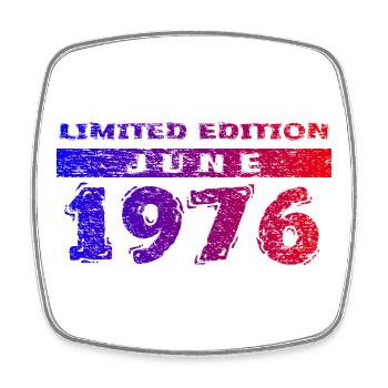 50e anniversaire Édition limitée 06/1976 - Magnet carré - blanc - Devant