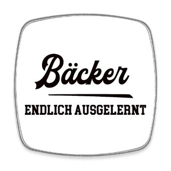 Bäcker Ausbildung Bestanden Azubi Bäckerei - Viereckiger Kühlschrankmagnet - Weiß - Vorne