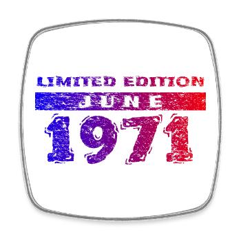 55e anniversaire Édition limitée 06/1971 - Magnet carré - blanc - Devant