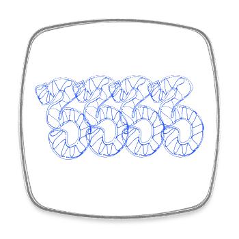 3333 - Gift idea for fans of the number 3333 - Square fridge magnet - white - Front