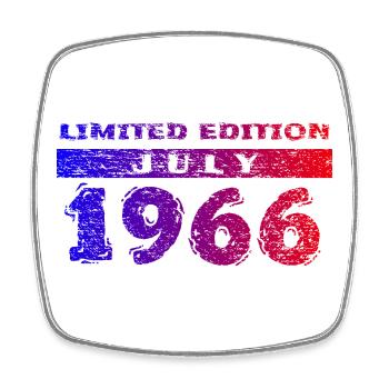 60e anniversaire Édition Limitée 07/1966 - Magnet carré - blanc - Devant