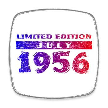 70th Birthday Limited Edition 07/1956 - Square fridge magnet - white - Front