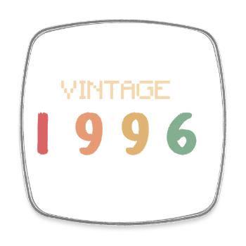 Vintage Aquarell 30 Jahre Dreißiger Party 1996 - Viereckiger Kühlschrankmagnet - Weiß - Vorne