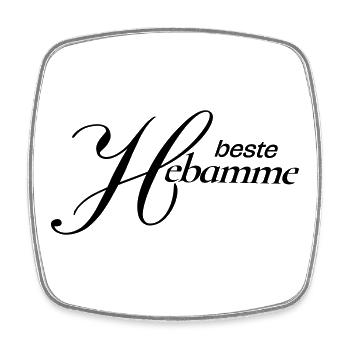 Beste Hebamme - Viereckiger Kühlschrankmagnet - Weiß - Vorne