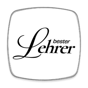 Beste Lehrer!  - Viereckiger Kühlschrankmagnet - Weiß - Vorne
