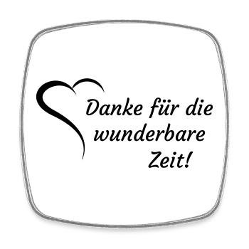 Kindergarten Danke Abschiedsgeschenk - Viereckiger Kühlschrankmagnet - Weiß - Vorne