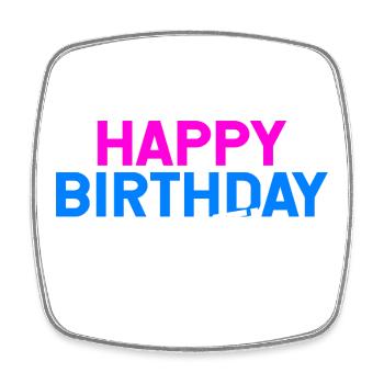 Joyeux anniversaire Cadeau d’anniversaire humour - Magnet carré - blanc - Devant