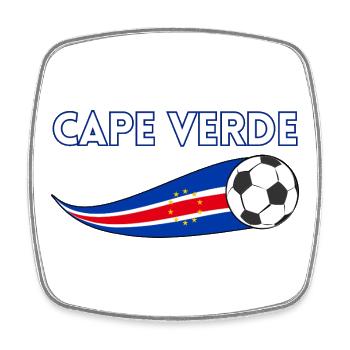 Cape Verde Flag, Cape Verdean Flag, Cape Verde - Square fridge magnet - white - Front