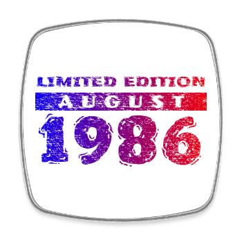 40e anniversaire Édition limitée 08/1986 - Magnet carré - blanc - Devant