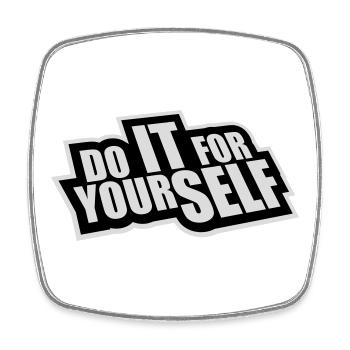 Do It For Yourself Inspirierend Selbstliebe Zitat - Viereckiger Kühlschrankmagnet - Weiß - Vorne