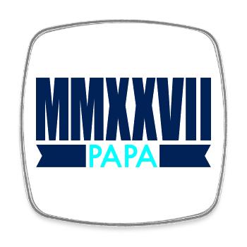 Announcing Baby 2027 - Dad - Square fridge magnet - white - Front