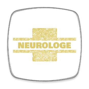 Berufung Neurologe - Viereckiger Kühlschrankmagnet - Weiß - Vorne