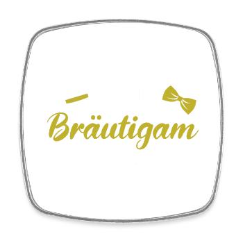Team Bräutigam - Viereckiger Kühlschrankmagnet - Weiß - Vorne