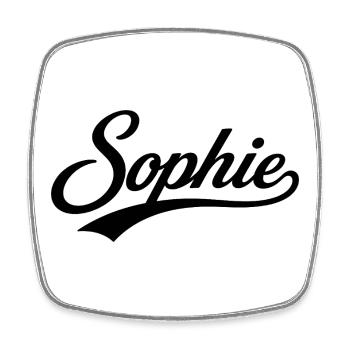 Sophie Nom Cadeau Avant-Dernier Famille - Magnet carré - blanc - Devant