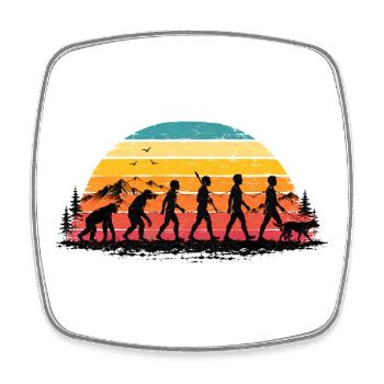 Dog Walker Gift for Dog Trainer - Square fridge magnet - white - Front