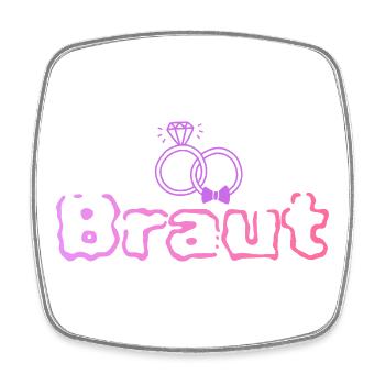 Braut - Viereckiger Kühlschrankmagnet - Weiß - Vorne