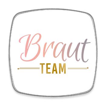 Bridal Team Rings Feathers Bachelor Party - Square fridge magnet - white - Front