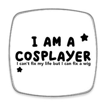 I am a Cosplayer - Square fridge magnet - white - Front