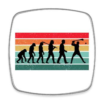 Hurling Player Coach Funny Team Hurlers Gift - Square fridge magnet - white - Front