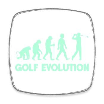 Golf Evolution Silhouettes - Square fridge magnet - white - Front