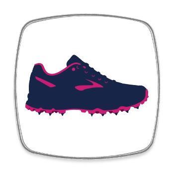Golf Shoe Sport Graphic - Square fridge magnet - white - Front
