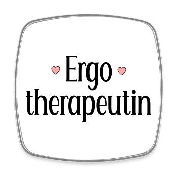 Ergotherapeutin - Viereckiger Kühlschrankmagnet - Weiß - Vorne