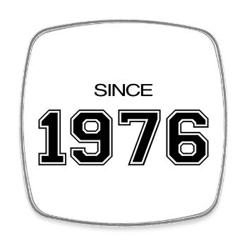 Birthday Gift 1976 - Square fridge magnet - white - Front