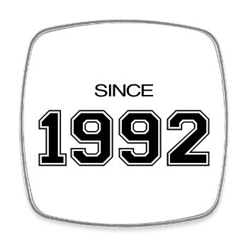 Birthday Gift 1992 - Square fridge magnet - white - Front