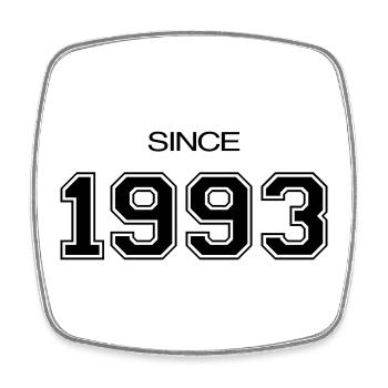 Birthday Gift 1993 - Square fridge magnet - white - Front