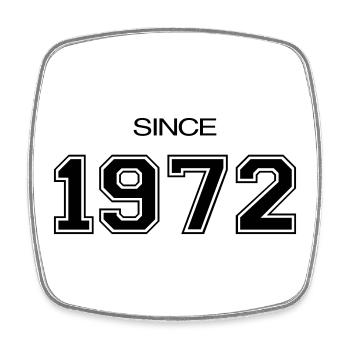 Birthday gift 1972 - Square fridge magnet - white - Front
