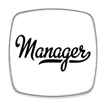 2541614 115376741 Manager - Magnet carré - blanc - Devant