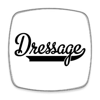 2541614 15546339 dressage - Viereckiger Kühlschrankmagnet - Weiß - Vorne