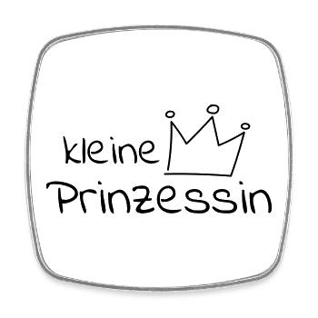 Petite princesse - Magnet carré - blanc - Devant