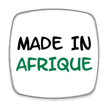 Made in AFRIQUE ! - Magnet carré - blanc - Devant