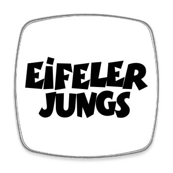 Eifeler Jungs aus der Eifel - Viereckiger Kühlschrankmagnet - Weiß - Vorne