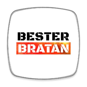 Best Bratan brother buddy Digga - Square fridge magnet - white - Front