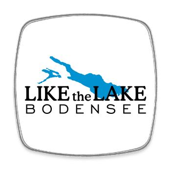 Like the Lake Bodensee - Viereckiger Kühlschrankmagnet - Weiß - Vorne
