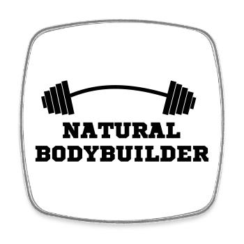 culturiste, musculation,fitness,entraînement,bête - Magnet carré - blanc - Devant