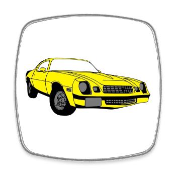 CamaroV8,Muscle-Car,Werkstatt,Garage,Auto,(25) - Viereckiger Kühlschrankmagnet - Weiß - Vorne