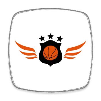 Basketball - Basket Ball - Game - Sport - Player - Square fridge magnet - white - Front